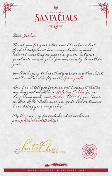 Red (nice) Letters | Santa's Red Letter