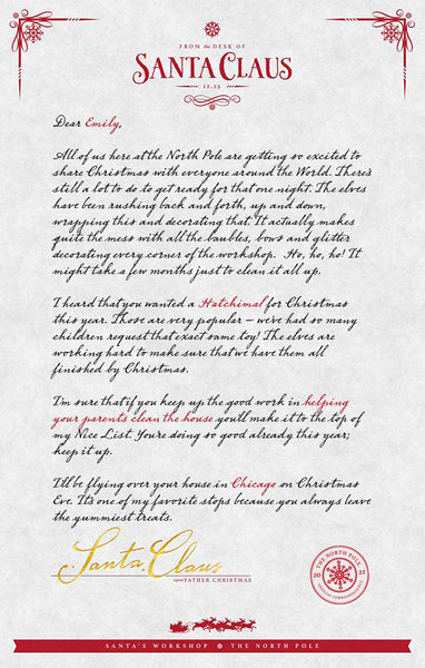 Santa's Red Letter | What if Santa Wrote Back | The Original Letter ...